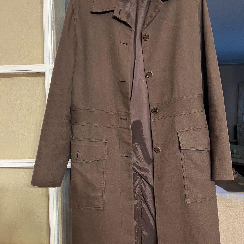 Theory Women's Brown Overcoat size medium